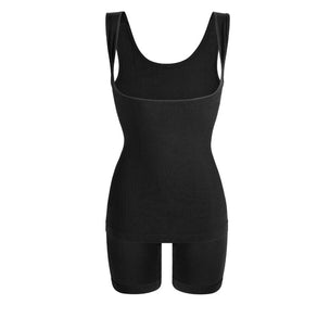 Split body shaping suit